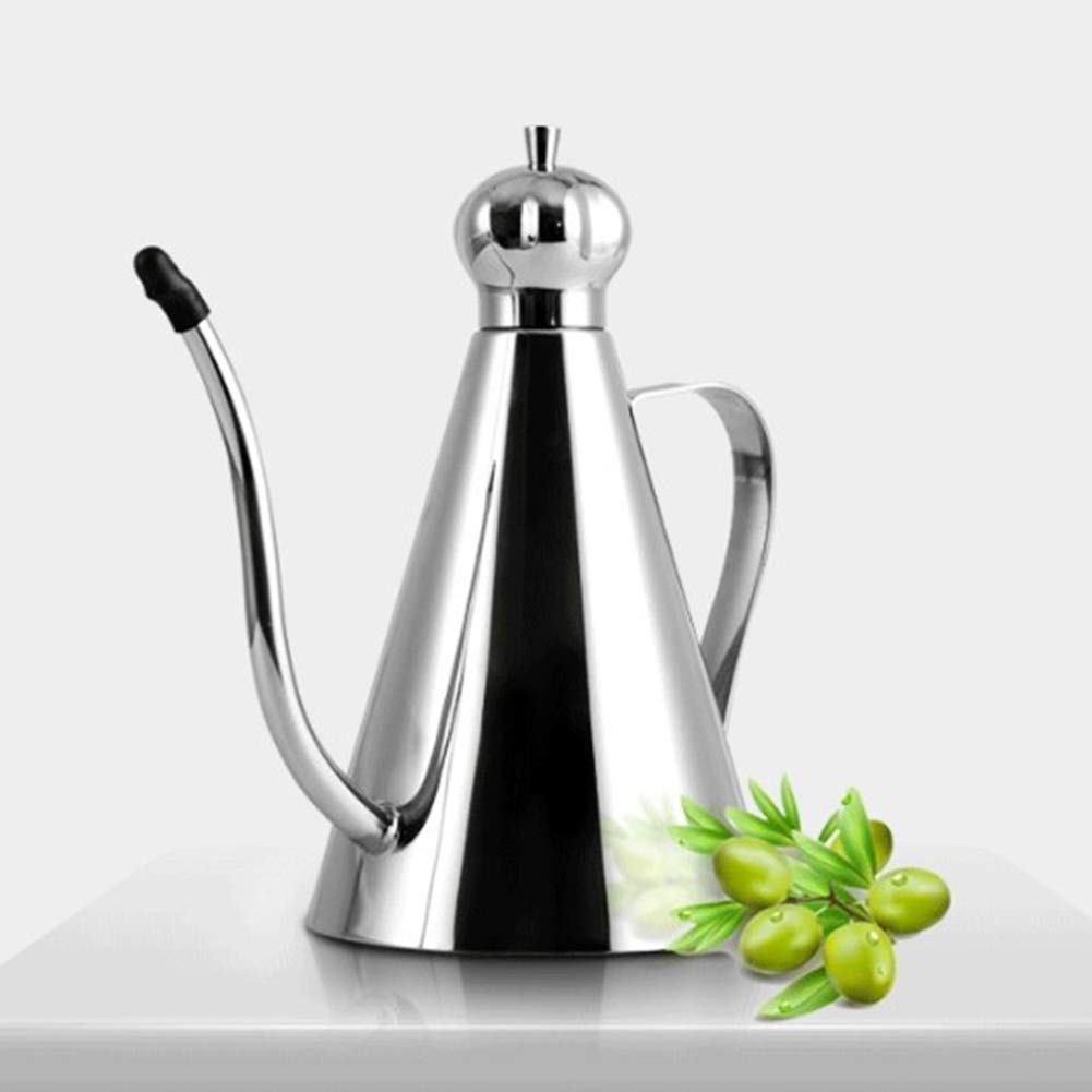 Dyey Olive Oil Dispenser, Stainless Steel Olive Oil Bottle, Leakproof Oil Pot, Oil Drizzler, Oil Dispenser Kitchen Storage Conta